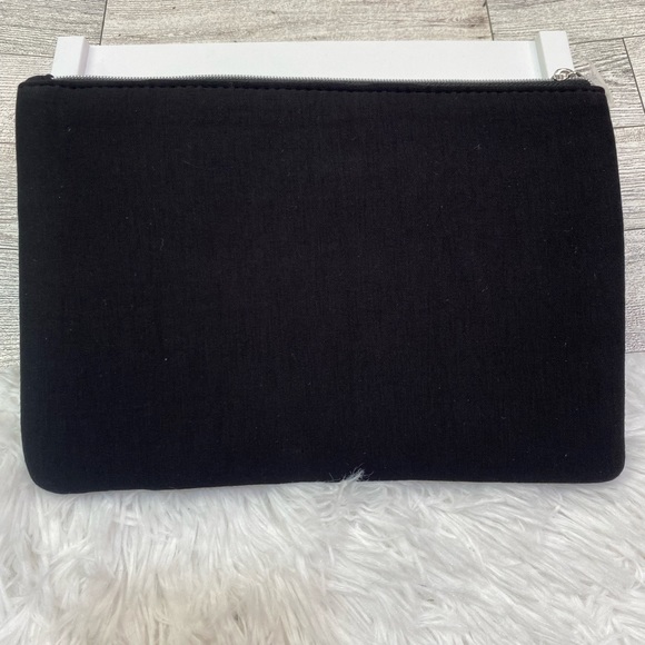 Christian Dior Black Cosmetic Bag Embroider Logo New - Picture 2 of 10